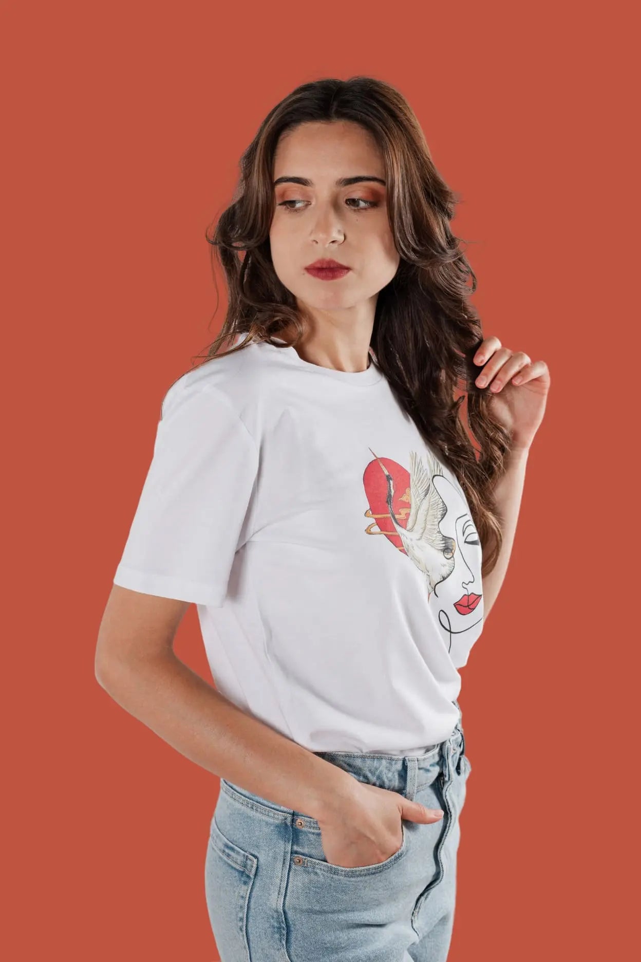camiseta mujer 100% tejido algodón ecologico. Estampados esencias Japón. Ideal para regalar