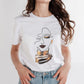 camiseta mujer con estampado de la esencia africa y tejido 100% algodón ecológico.
